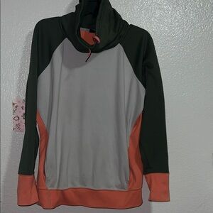Marmot Olive and Coral Fleece Jacket XL